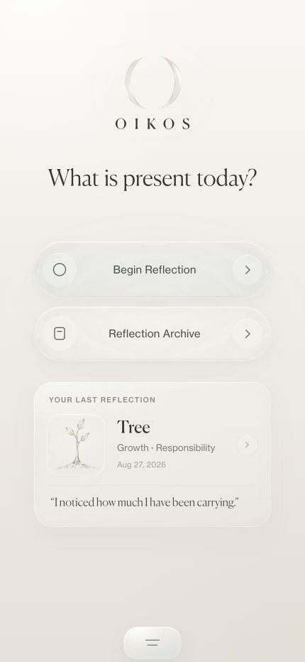 Complete Home screen from the submitted prototype.
